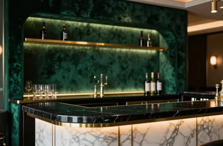 18 Bar Counter Designs Inspired by Luxury Hotels Feed Your Glam Lounge