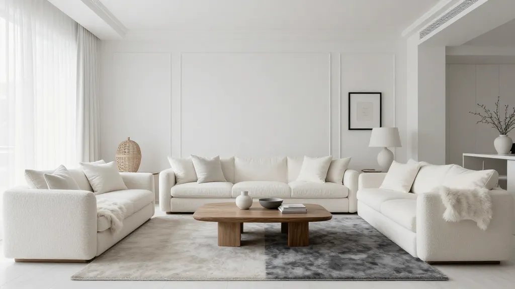 Monochrome Magic: Crisp Whites with Subtle Depth