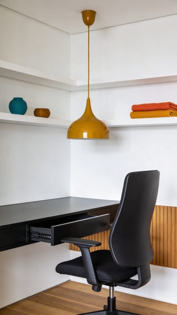 Modern Minimalist Studio With Bold Accents