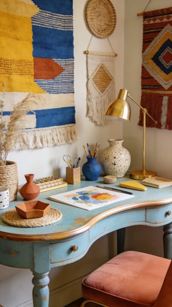 Artful Boho Corner For Creative Sparks