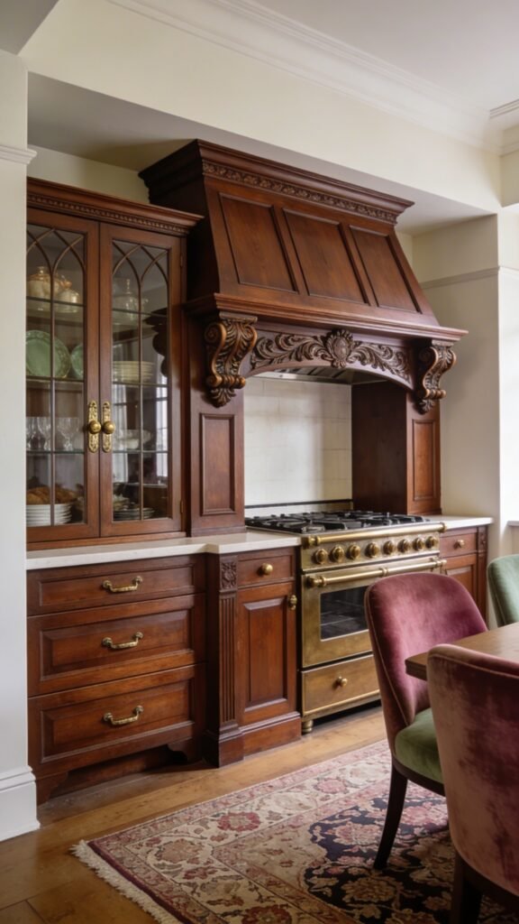 Victorian-Era Kitchen With Ornate Details