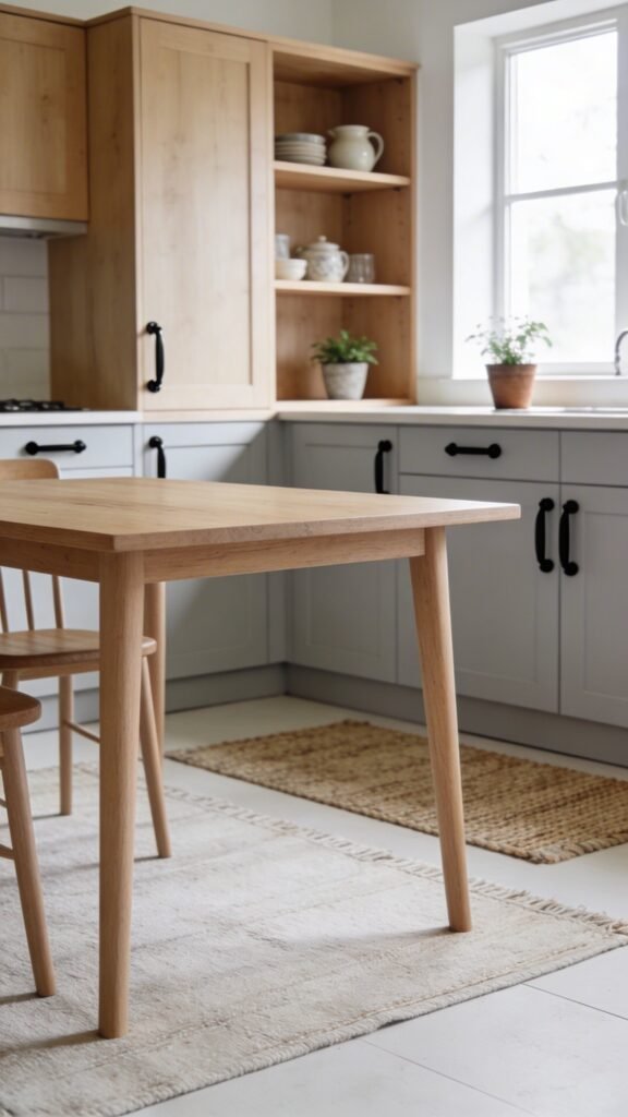 Scandinavian-Influenced Antique Kitchen