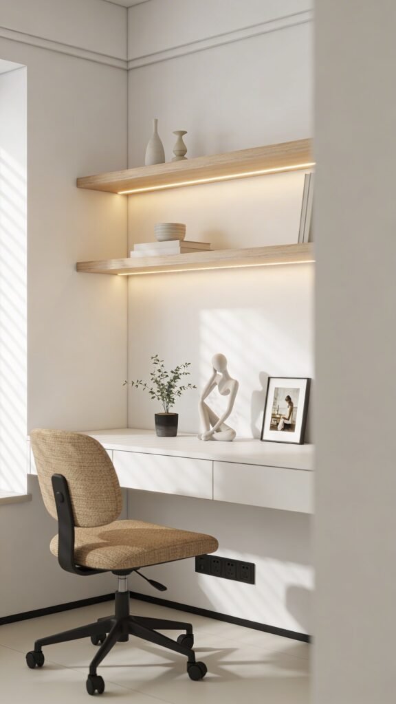 Bright, Minimalist Studio Where Focus Feels Easy - Work From Home Setup Ideas