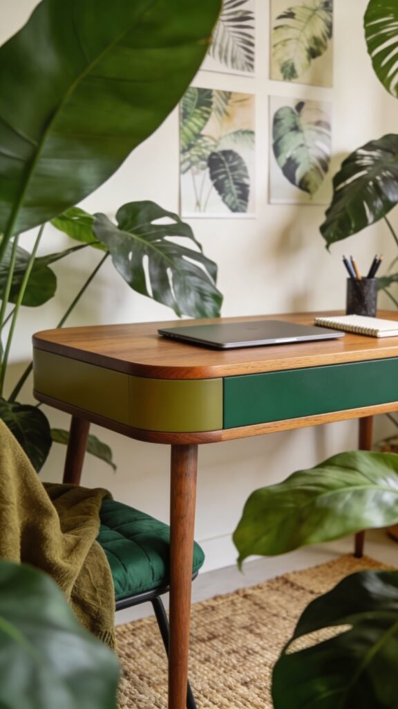 Jungle-Inspired Focus Room