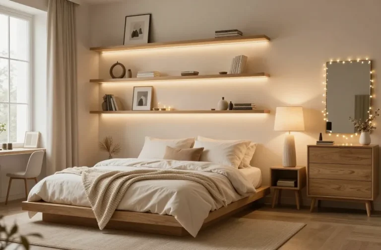 12 Bedroom Shelf Decor Ideas That Look Pinterest Worthy: Luxe on a Budget