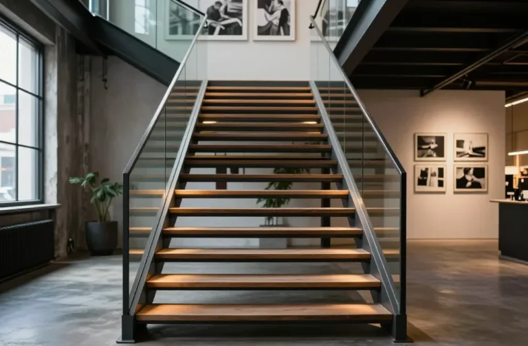 8 Industrial Metal Stair Ideas That Feel Modern and Cool: Bold Steel Stairways