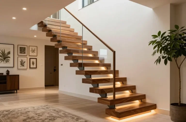 11 Floating Wood Stair Ideas That Look Ultra Luxurious: Luxe Gallery Tips