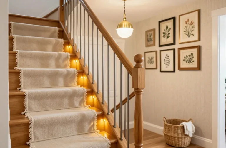 11 Cottage Style Stair Ideas That Feel Charming and Cozy: Cozy Clubhouse Steps