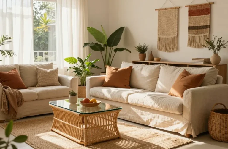 14 Warm Neutral Bohemian Living Room Ideas You’Ll Love