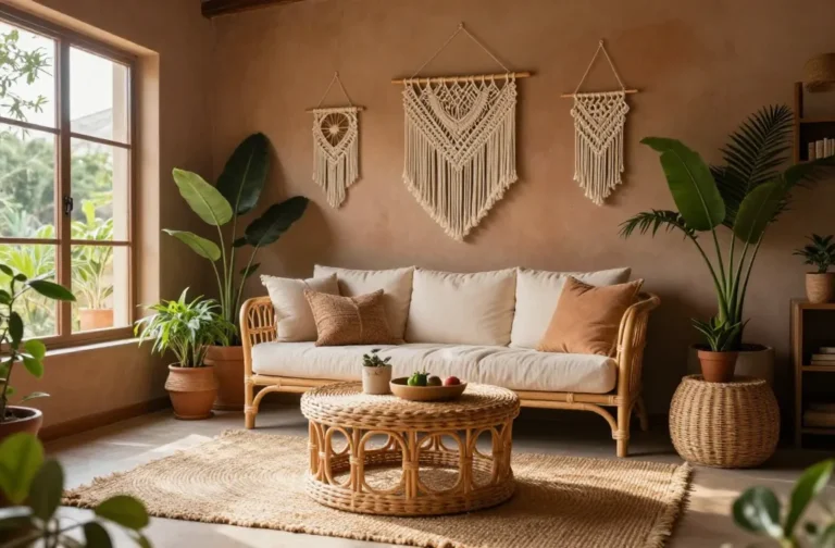 13 Bohemian Interior Ideas with Natural Earthy Tones: Cozy Vibes Ahead