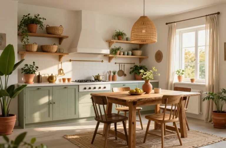 15 Bohemian Kitchen Ideas Full of Rustic Charm That Wow