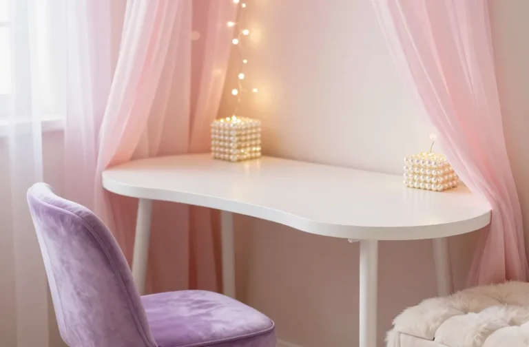 12 Cute Girly Desk Setup Ideas for Bedrooms: Dreamy Nook Edition