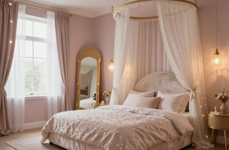 12 Girly Bedroom Ideas with Boho Decor Touches: Sparkling Whimsy