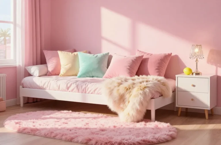 10 Girly Room Ideas with Plush Rugs and Pillows: Cozy Picks