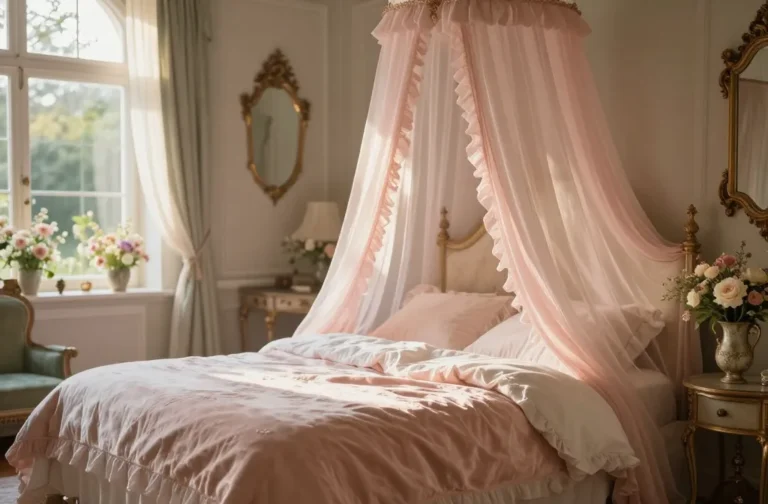 10 Girly Bedroom Ideas with Canopy Beds: Dreamy Winsome Sleepover Hideaway