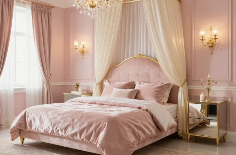 9 Glam Girly Bedroom Ideas with Gold Decor: Dreamy Glow Up