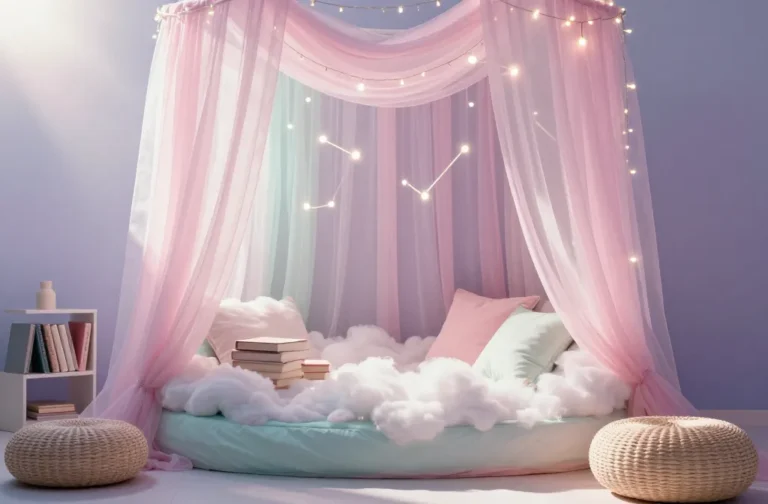 12 Cute Girly Room Ideas with Fairy Lights and Pastels: Whimsical Glow