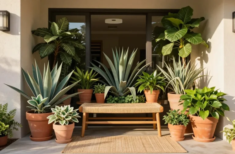 10 Front Entrance Decor Ideas with Potted Plants: Welcoming Greens