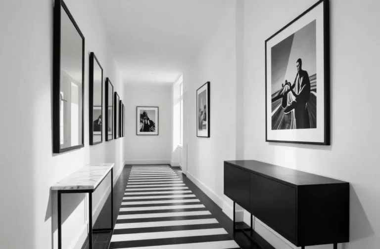10 Home Entrance Ideas with Black and White Decor That Wow
