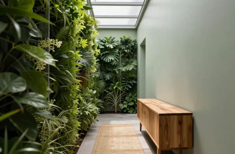 10 Front Entrance Decor Ideas with Plants and Greenery: Fresh Greenery Welcome