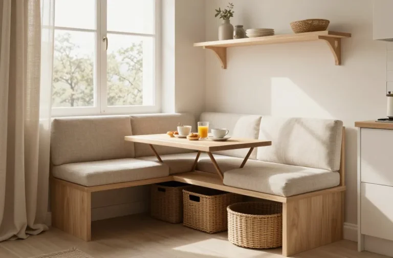 10 Breakfast Nook Storage Ideas That Keep Everything Organized: Chic & Calm