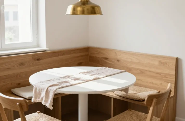 12 Modern Corner Breakfast Nook Ideas That Feel Stylish and Functional: Tiny Space Glow