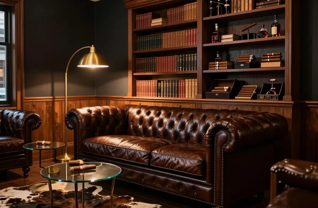 10 Cigar Lounge Man Cave Ideas That Feel Sophisticated: Luxe Edition