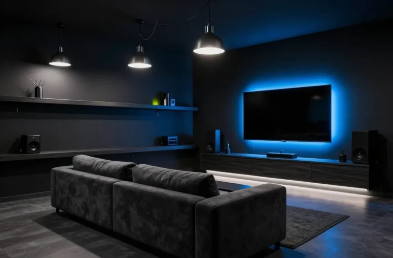 11 Man Cave Lighting Ideas That Completely Change the Mood: Bold, Mood-Altering Ideas