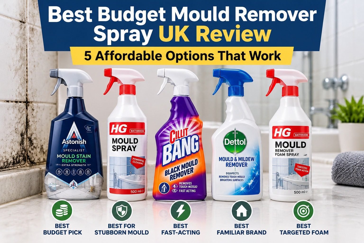 Best Budget Mould Remover Spray UK