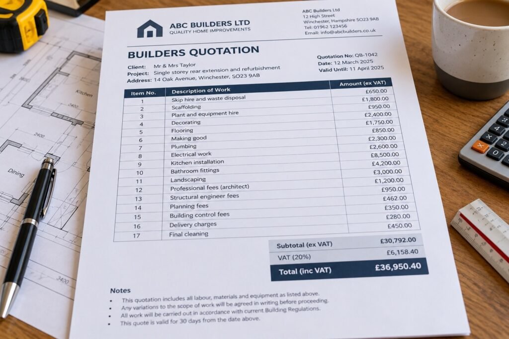 Builders Quotation