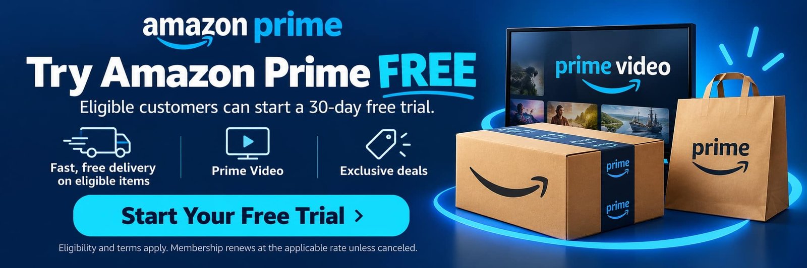 Try Amazon Prime Free for 30 Days