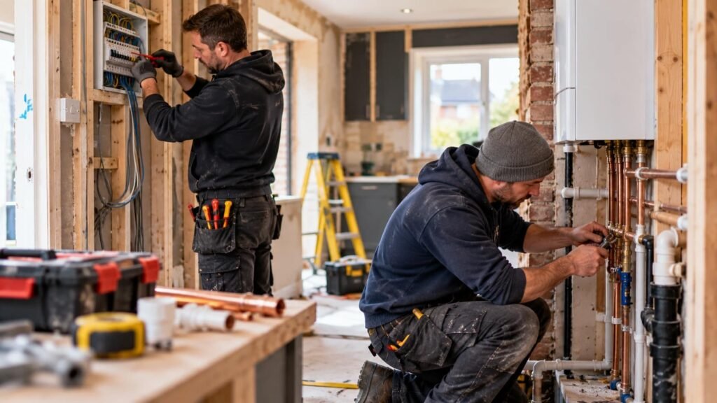 subcontractors working together